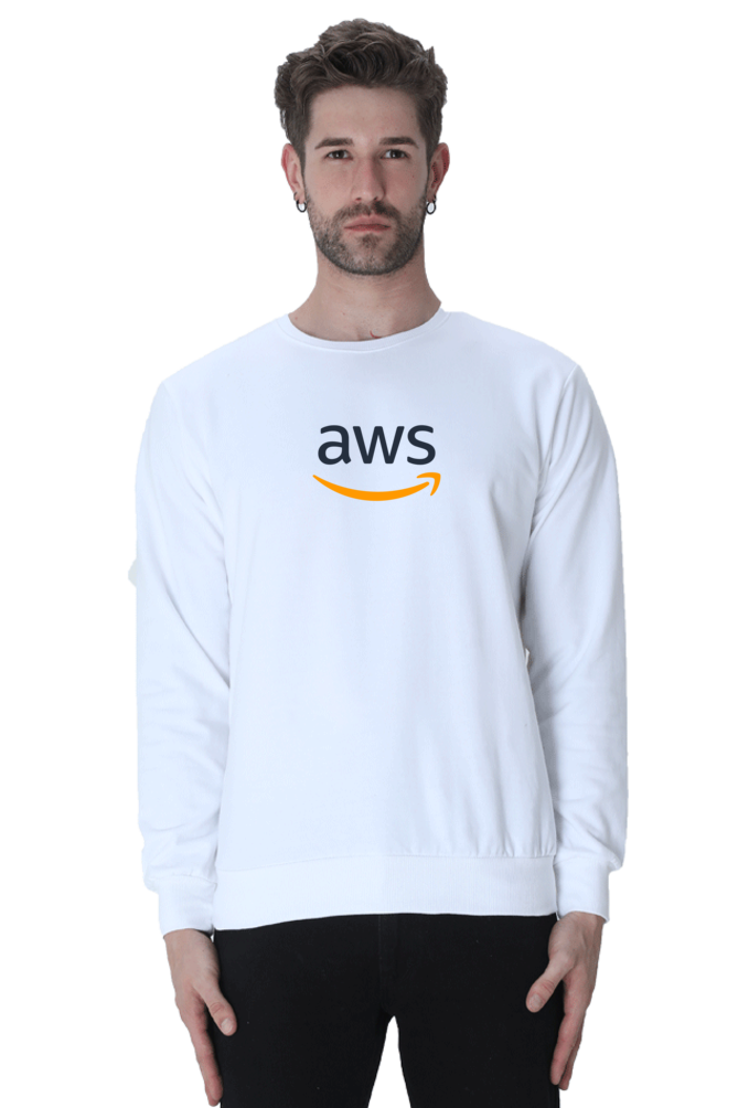 AWS Logo Printed Hooded Sweatshirt