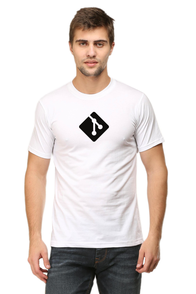 Git Round Neck Half Sleeve T-Shirt