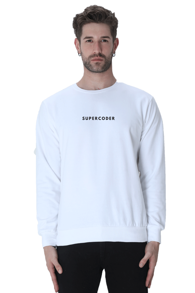 Premium Supercoder Sweatshirt – Front Center Print | Cotysh