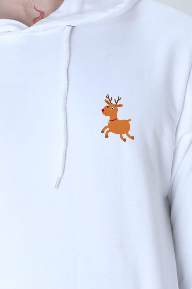 Premium Christmas Deer Hooded Sweatshirt – Soft, Warm & Festive