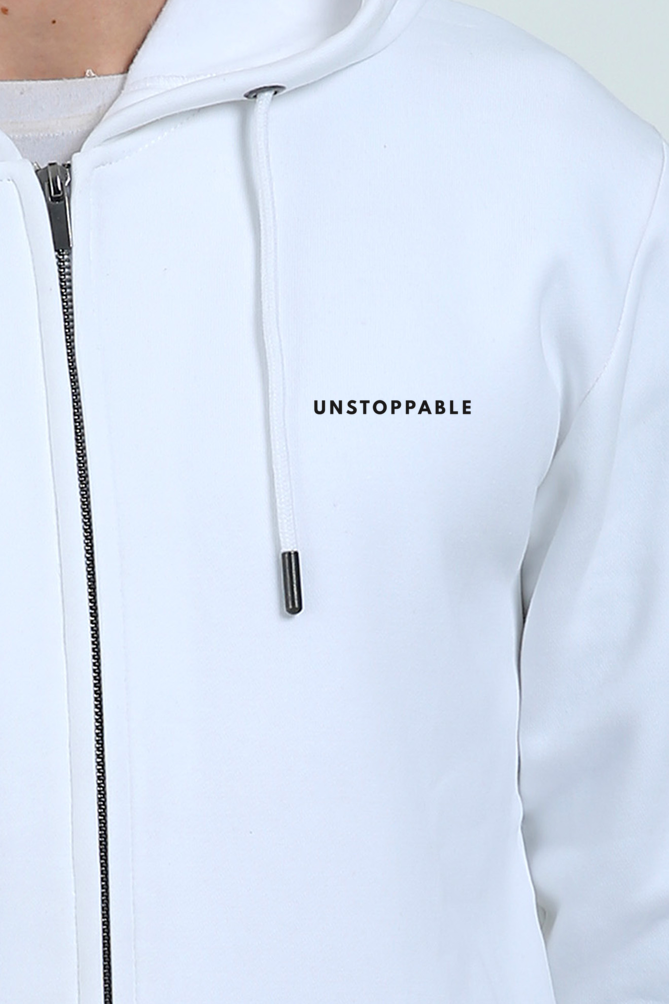 Premium Unisex Heavyweight Zip Hoodie with 'Unstoppable' Logo – Cotysh