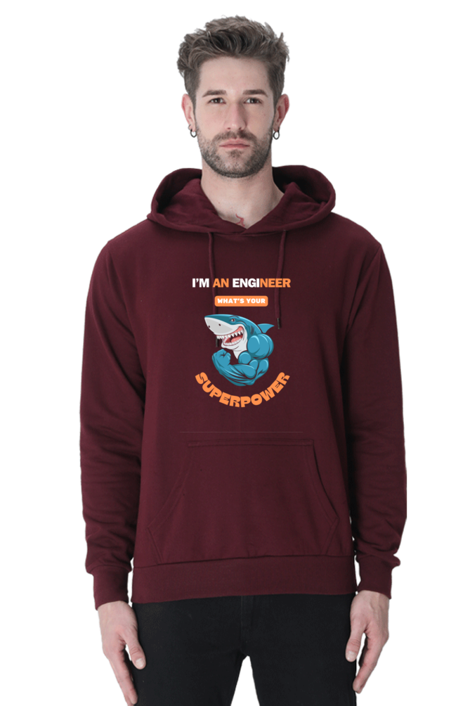I Am An Engineer What's Your Superpower Hooded Sweatshirt - Cotysh