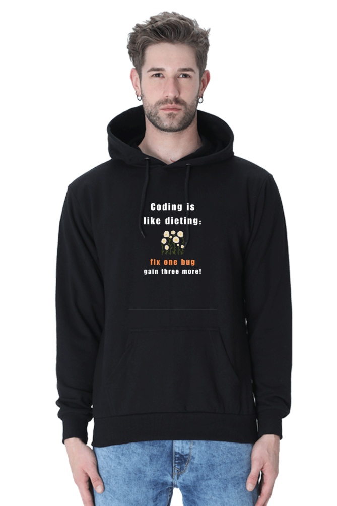 Coding is Like Dieting Hooded Sweatshirt | Cotysh