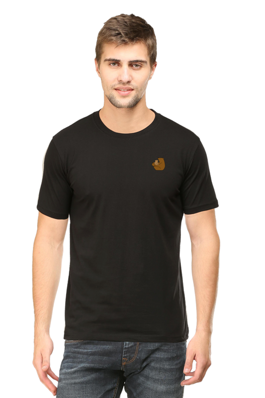 Bear Logo Round Neck Half Sleeve T-Shirt – Stylish & Comfortable | Cotysh