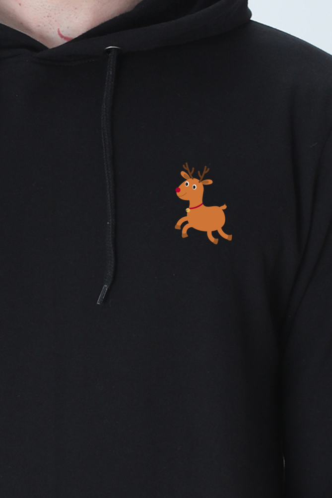 Premium Christmas Deer Hooded Sweatshirt – Soft, Warm & Festive