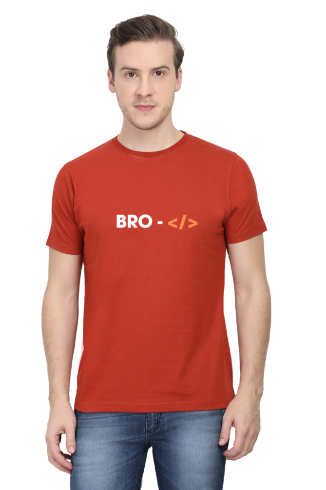 Bro Code White Round Neck Half Sleeve T-Shirt - Cotysh