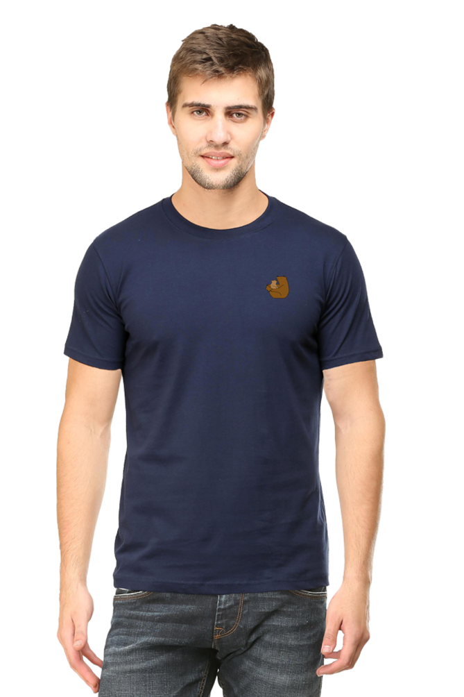 Bear Logo Round Neck Half Sleeve T-Shirt – Stylish & Comfortable | Cotysh