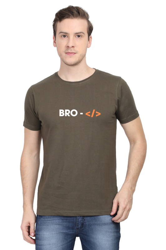 Bro Code White Round Neck Half Sleeve T-Shirt - Cotysh