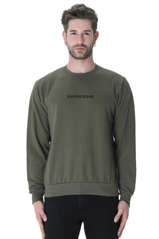 Premium Supercoder Sweatshirt – Front Center Print | Cotysh