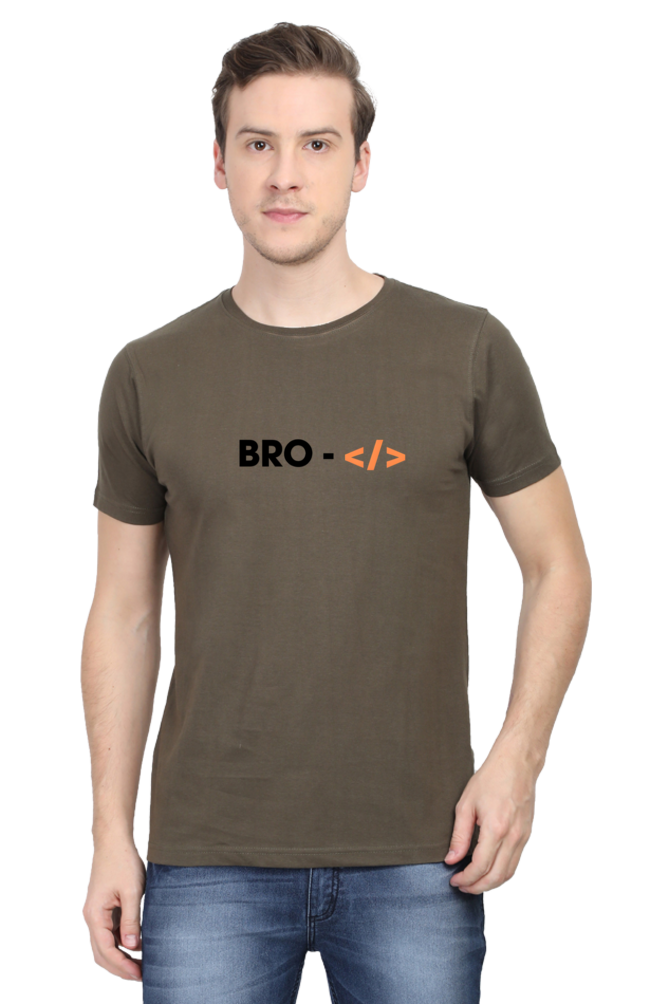 Bro-Code Round Neck Half Sleeve T-Shirt | Cotysh