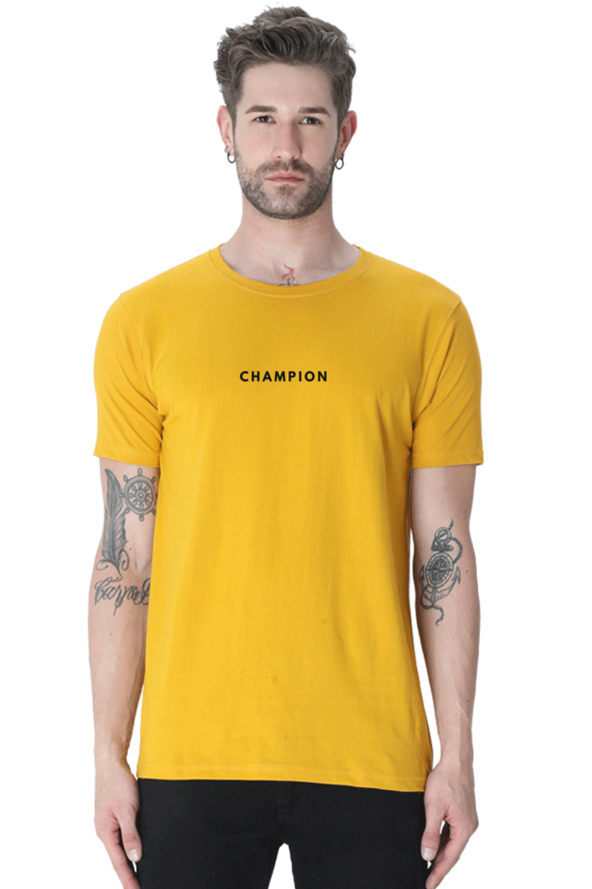 Premium Champion Round Neck Half Sleeve T-Shirt | Cotysh
