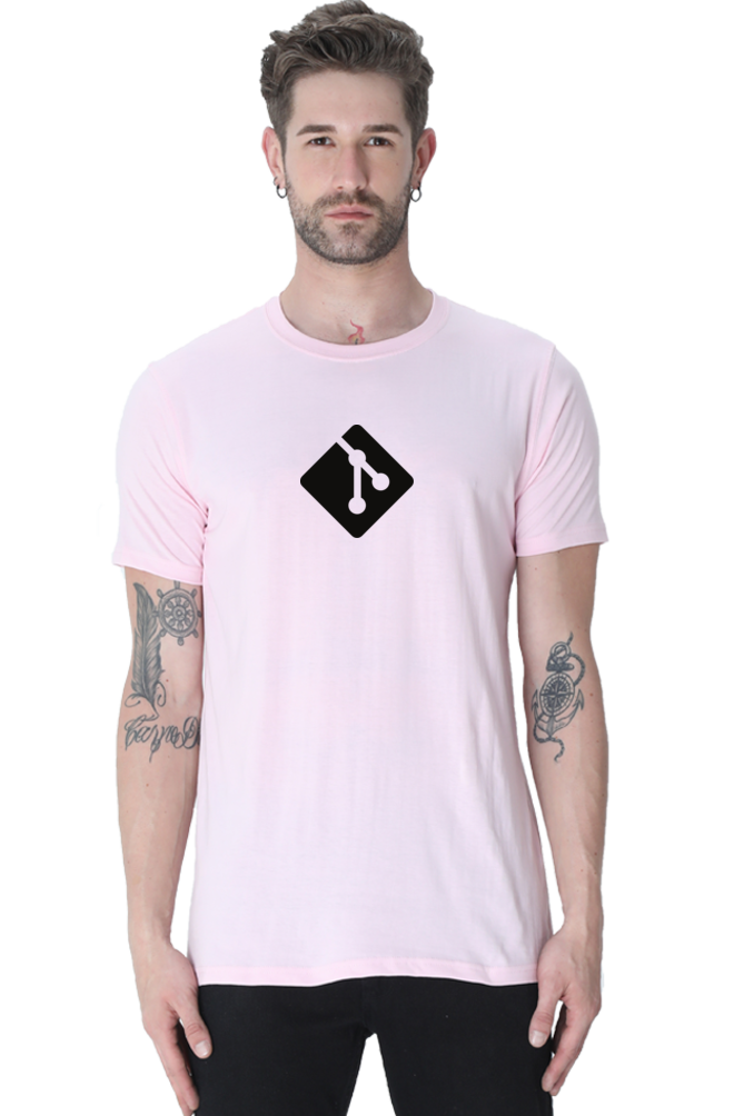 Git Round Neck Half Sleeve T-Shirt