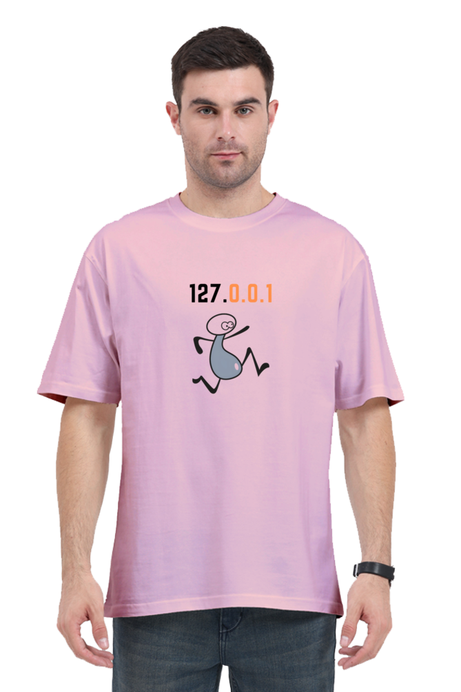 Unisex Oversized Classic T-Shirt - 127.0.0.1 Print | Cotysh