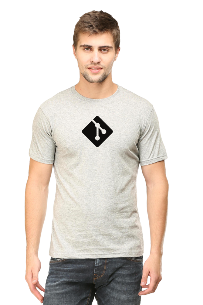 Git Round Neck Half Sleeve T-Shirt
