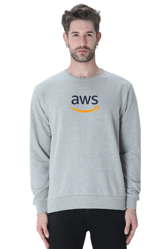 AWS Logo Printed Hooded Sweatshirt