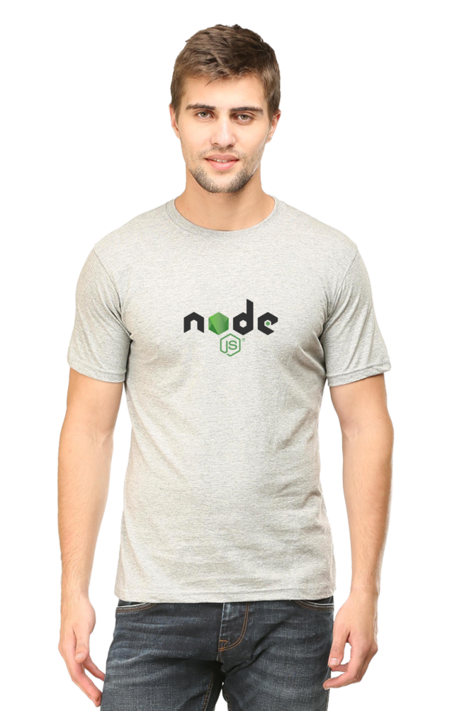 Node.js Round Neck Half Sleeve T-Shirt | Cotysh