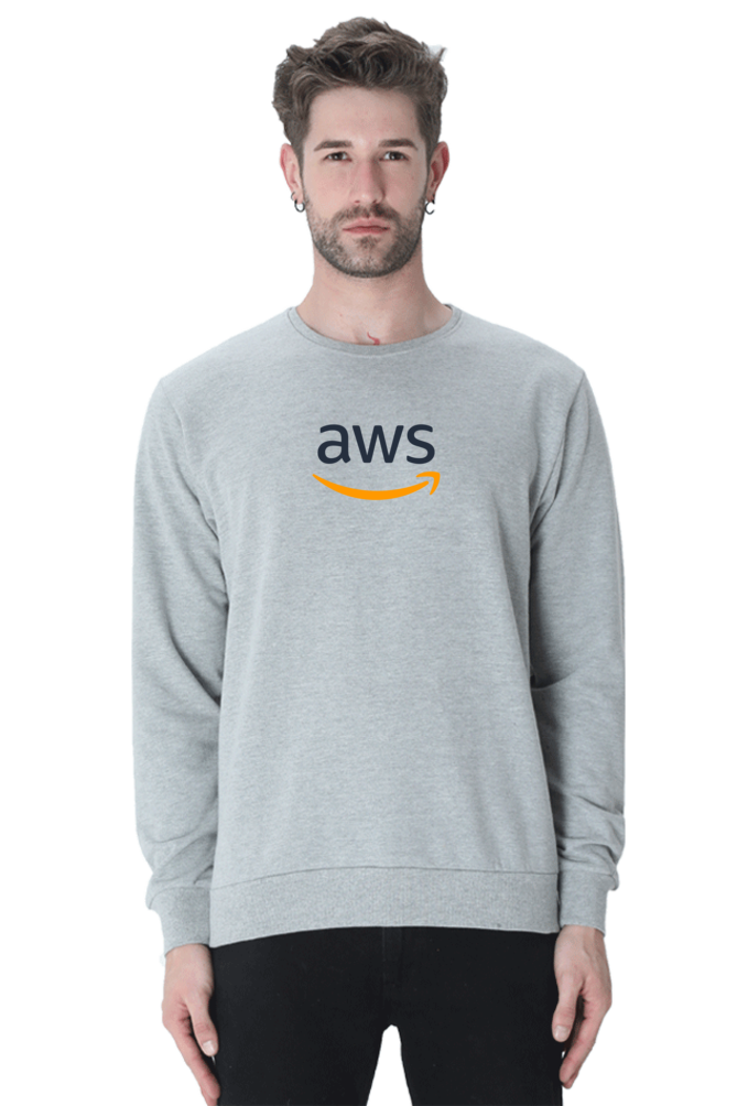 AWS Logo Printed Hooded Sweatshirt