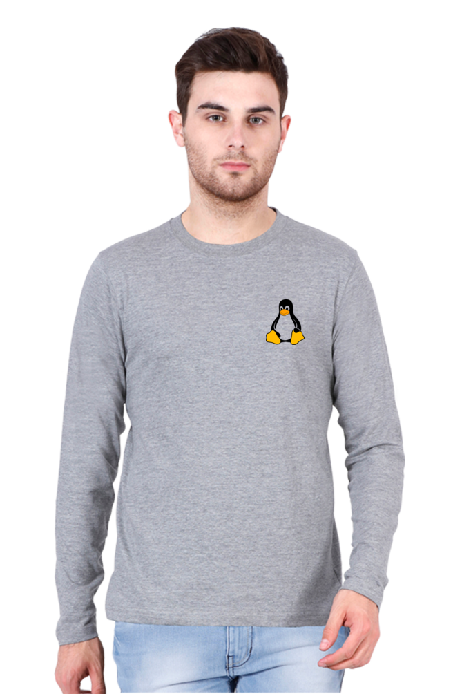 Cozy Full Sleeve T-Shirts with Penguin Logo | Stylish & Comfortable
