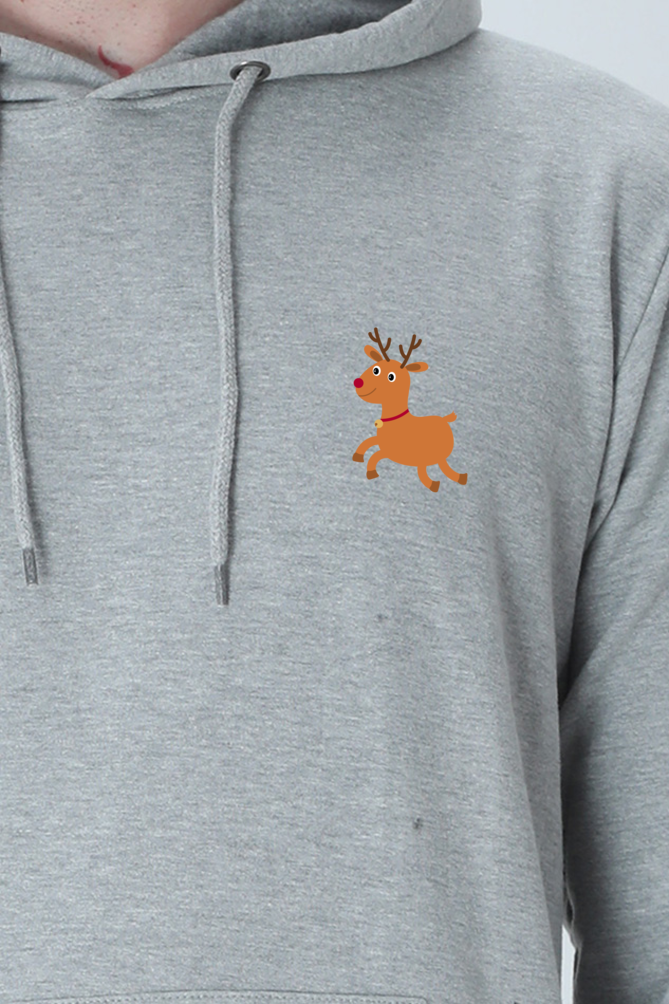 Premium Christmas Deer Hooded Sweatshirt – Soft, Warm & Festive