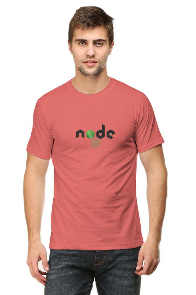 Node.js Round Neck Half Sleeve T-Shirt | Cotysh