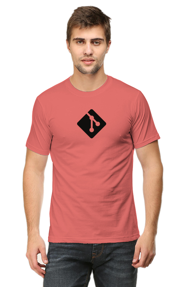 Git Round Neck Half Sleeve T-Shirt