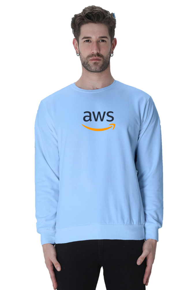 AWS Logo Printed Hooded Sweatshirt