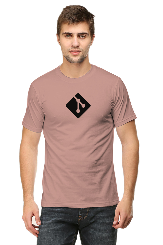 Git Round Neck Half Sleeve T-Shirt