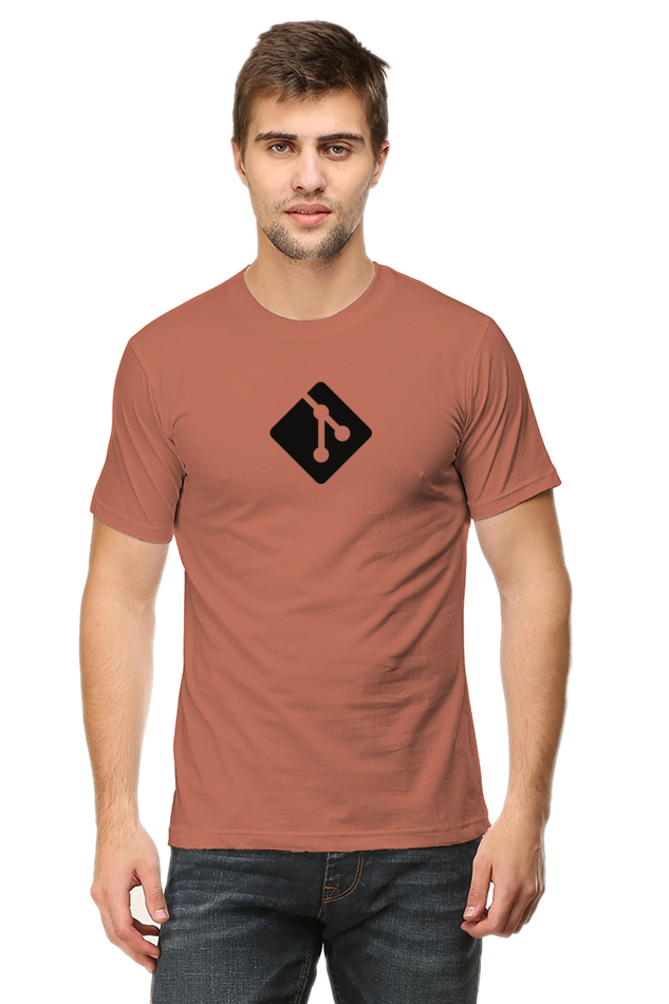 Git Round Neck Half Sleeve T-Shirt