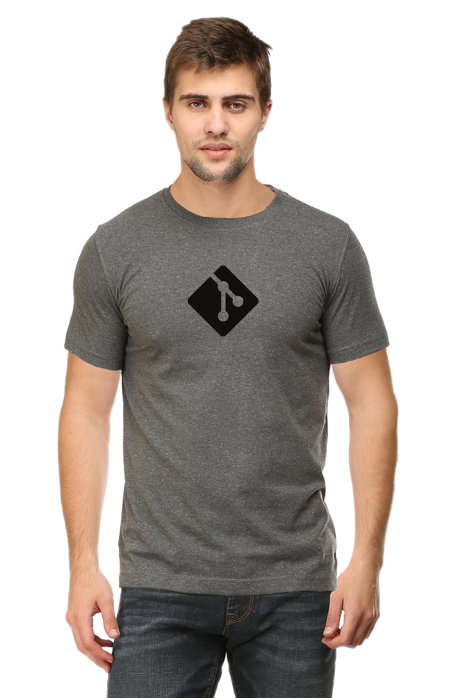 Git Round Neck Half Sleeve T-Shirt