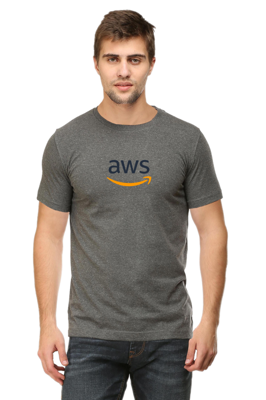 AWS Round Neck Half Sleeve T-Shirt - Premium Cotton by Cotysh