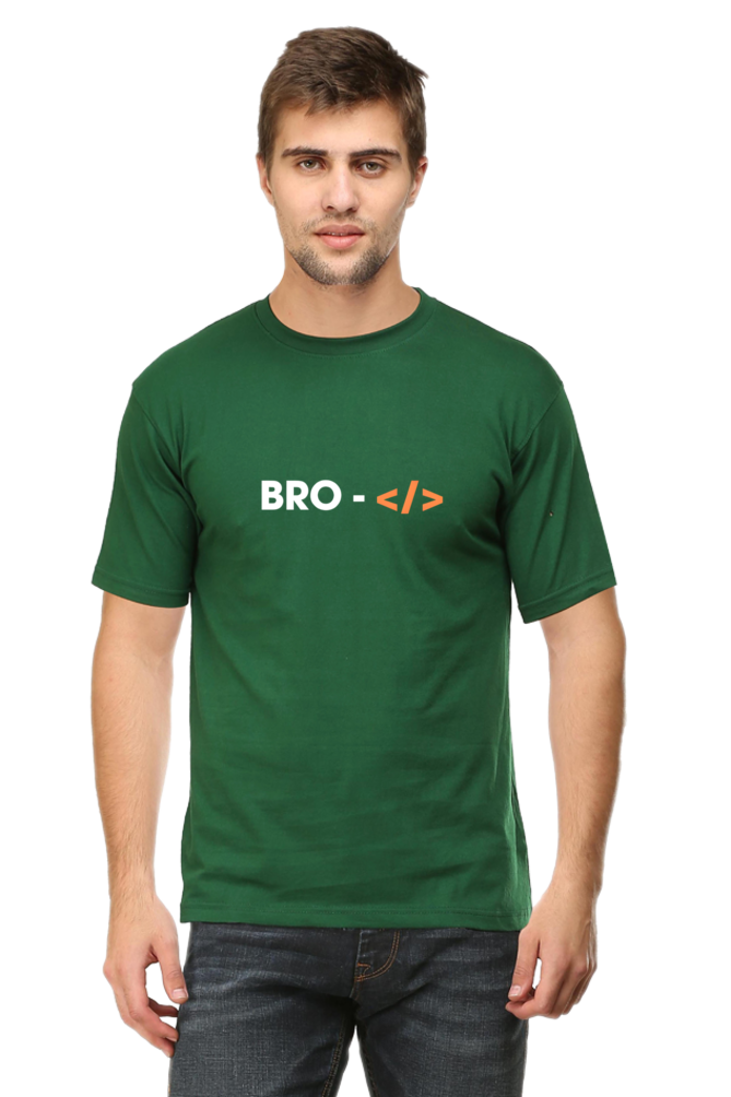 Bro Code White Round Neck Half Sleeve T-Shirt - Cotysh