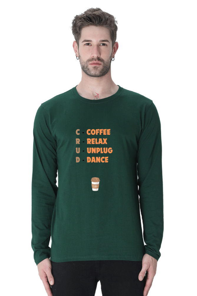 CRUD Logo Round Neck Full Sleeve T-Shirt | Cotysh