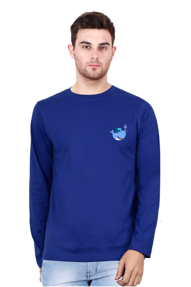 Docker Logo Round Neck Full Sleeve T-Shirt - Cotysh