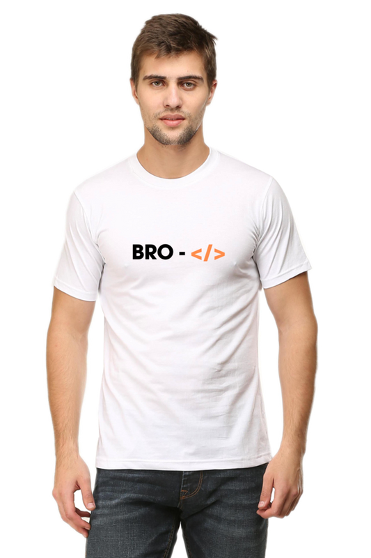 Bro-Code Round Neck Half Sleeve T-Shirt | Cotysh