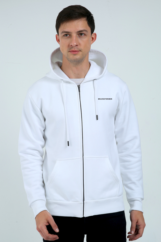 Premium Unisex Heavyweight Zip Hoodie - "Brainstormer" | Cotysh