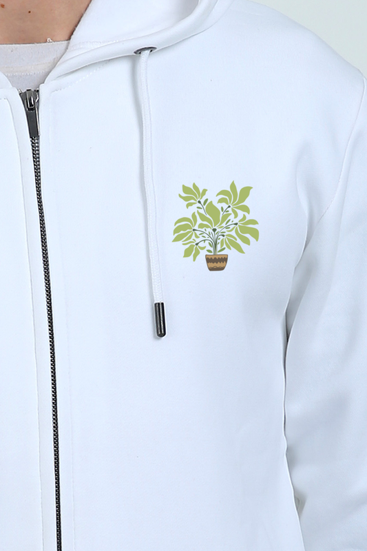 Premium Unisex Heavyweight Zip Hoodie - Bouquet with Flower