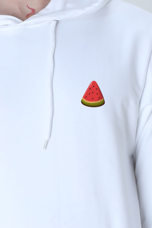 Premium Watermelon Logo Hooded Sweatshirt | Cotysh