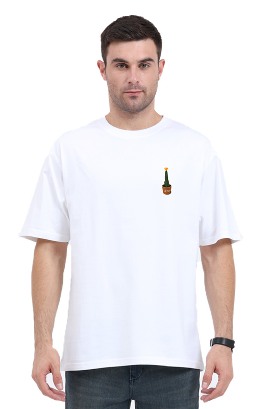Premium Unisex Oversized Classic T-Shirt with Cactus Graphic | Cotysh