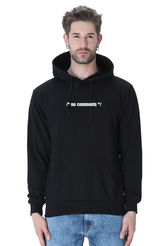 No Comments Hooded Sweatshirt - Cozy and Stylish Hoodie