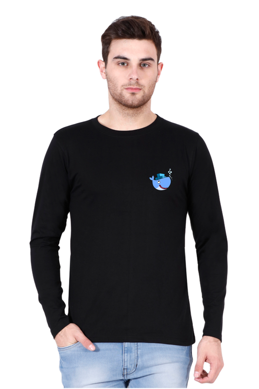 Docker Logo Round Neck Full Sleeve T-Shirt - Cotysh