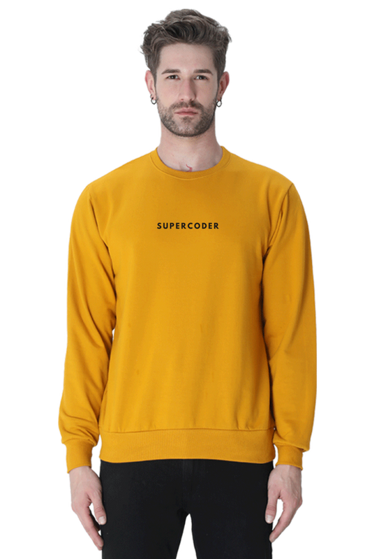 Premium Supercoder Sweatshirt – Front Center Print | Cotysh