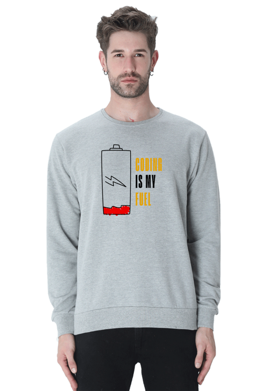Premium 'Coding is My Fuel' Sweatshirt – Unisex | Cotysh