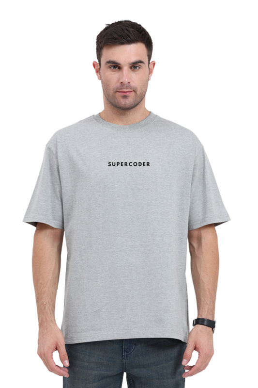 Premium Unisex Oversized Classic T-Shirt - Supercoder Print | Cotysh
