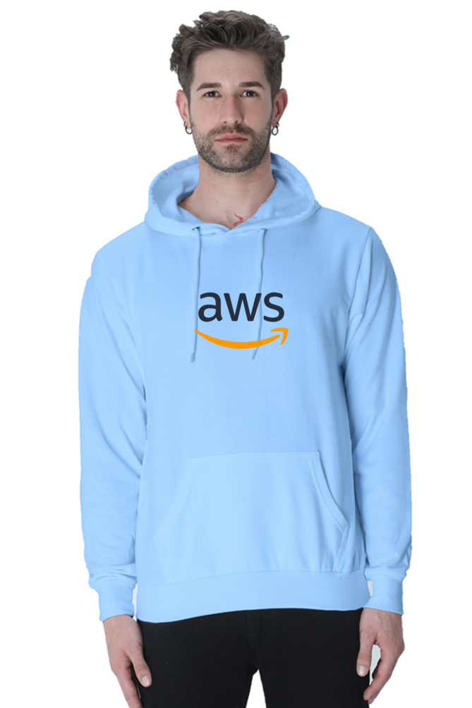 AWS Logo Hooded Sweatshirt Stylish Comfortable Cotysh